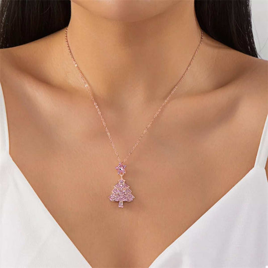 Christmas Tree Pendant Necklace - Trendsi - Flyclothing LLC