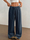 Wide Leg Drawstring Casual Pants - Trendsi - Flyclothing LLC