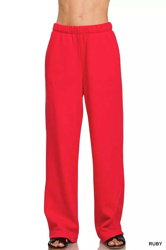 Zenana Fleece Sweatpant with Pockets - Trendsi - Flyclothing LLC