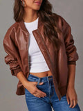 Zip Up Long Sleeve Jacket - Trendsi - Flyclothing LLC