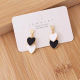 Sweet Doubl Heart Drop Earrings - Trendsi - Flyclothing LLC
