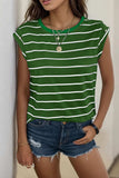 Decorative Button Round Neck T-Shirt - Trendsi - Flyclothing LLC