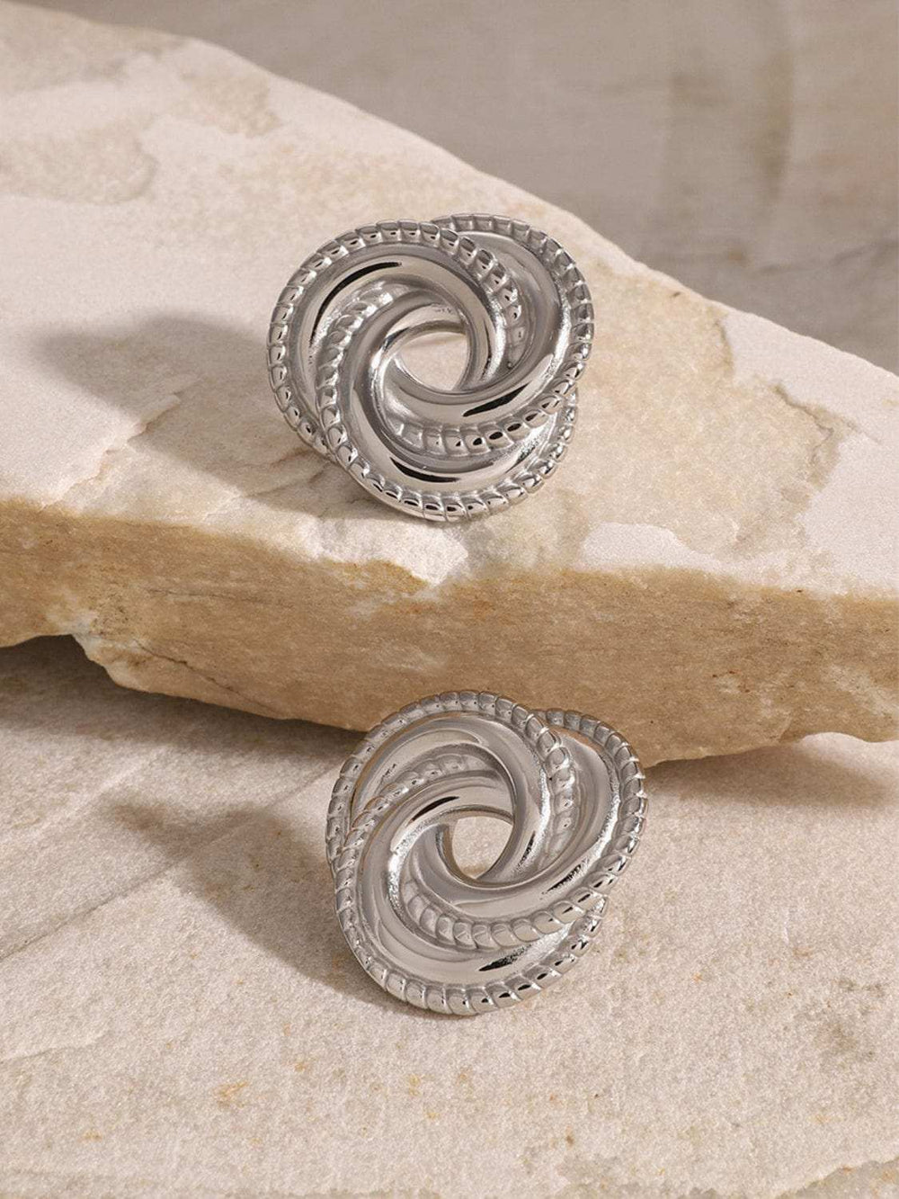 Stainless Steel Volution Stud Earrings - Trendsi - Flyclothing LLC