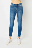 Judy Blue Full Size Cuffed Hem Skinny Jeans - Trendsi - Flyclothing LLC
