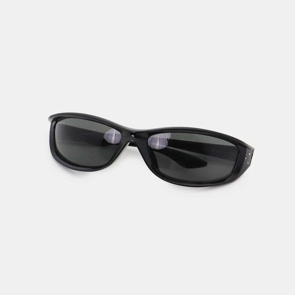 Polycarbonate Frame Rectangle Sunglasses - Trendsi - Flyclothing LLC