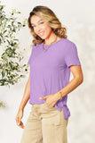 Basic Bae Bamboo Full Size Round Neck Short Sleeve T-Shirt Plus Size - Trendsi - Flyclothing LLC