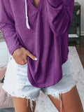 Full Size Drawstring Long Sleeve Hoodie Plus Size - Trendsi - Flyclothing LLC