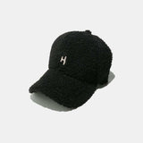 Sherpa Letter H Embroidered Cap - Trendsi - Flyclothing LLC