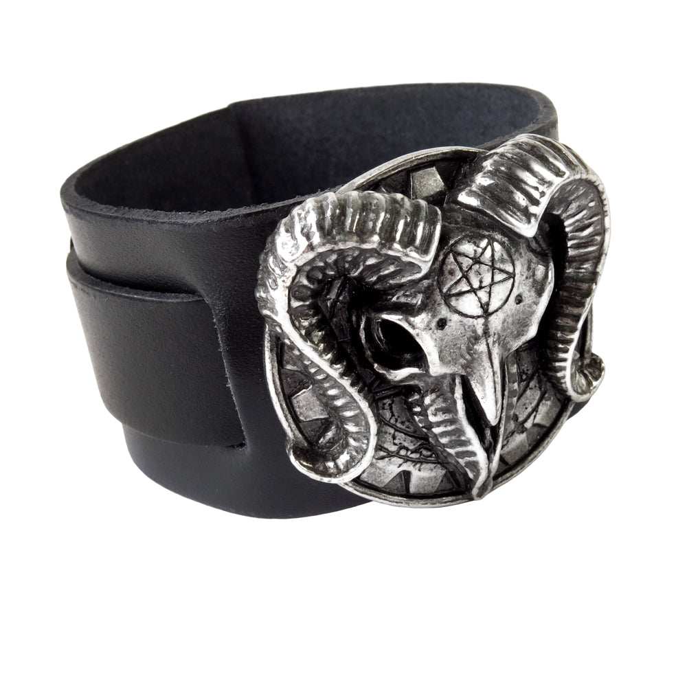 Alchemy Metal-Wear Gears of Aiwass Wrist Strap - Alchemy Gothic - Flyclothing LLC