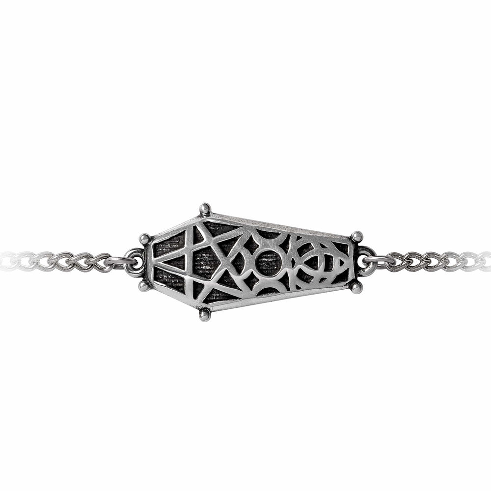 Alchemy Hex Coffin Bracelet Wrist Chain - Alchemy Gothic - Flyclothing LLC