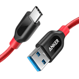 Anker <b>Powerline+</b> USB C to USB 3.0 Cable (3 ft, 6 ft)