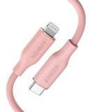 Anker <b>641</b> USB-C to Lightning Cable (Flow, 3 ft Silicone)