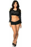 Daisy Corsets Black Long Sleeve Peasant Top - Daisy Corsets - Flyclothing LLC