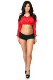 Daisy Corsets Red Long Sleeve Peasant Top - Daisy Corsets - Flyclothing LLC