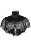 Daisy Corsets Black Velvet & Lace Capelet - Daisy Corsets - Flyclothing LLC