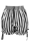 Daisy Corsets White/Black Striped Bloomers - Daisy Corsets - Flyclothing LLC