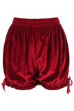 Daisy Corsets Dark Red Velvet Bloomers - Daisy Corsets - Flyclothing LLC