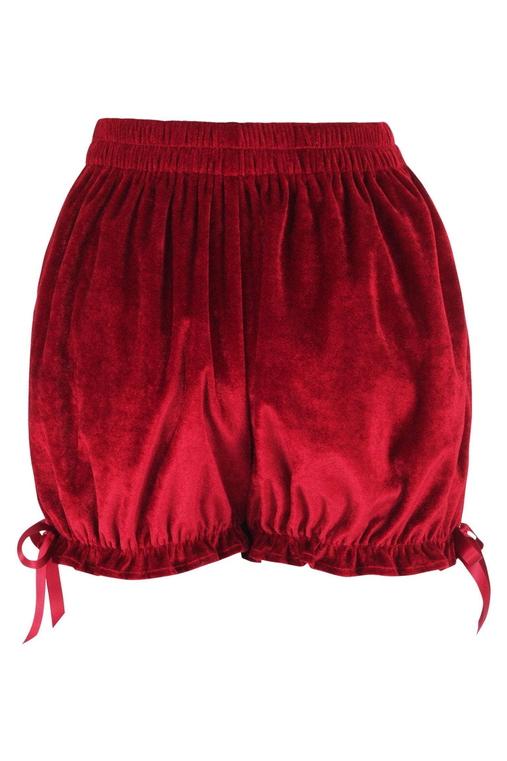 Daisy Corsets Dark Red Velvet Bloomers - Daisy Corsets - Flyclothing LLC