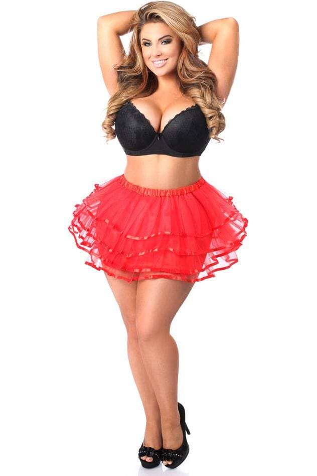 Daisy Corsets Red Ribbon Tutu - Daisy Corsets - Flyclothing LLC