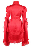 Daisy Corsets Red Satin & Lace Ruffled Jacket - Daisy Corsets - Flyclothing LLC