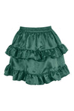 Daisy Corsets Dark Green Satin Ruched Bustle Skirt - Daisy Corsets - Flyclothing LLC