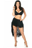 Daisy Corsets Black Lace High Low Lace Skirt - Daisy Corsets - Flyclothing LLC