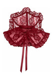Daisy Corsets Dark Red Lace Neck Collar - Daisy Corsets - Flyclothing LLC