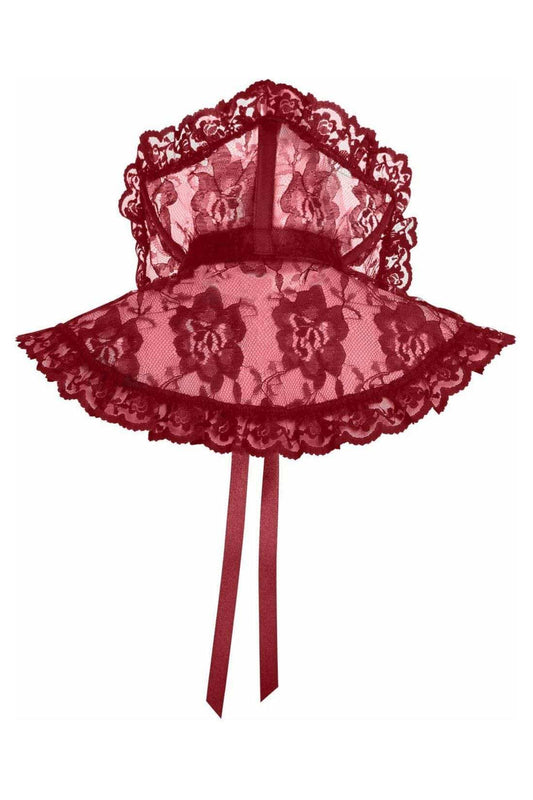 Daisy Corsets Dark Red Lace Neck Collar - Daisy Corsets - Flyclothing LLC