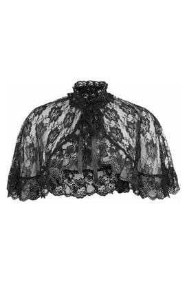 Daisy Corsets Black Lace Cape - Daisy Corsets - Flyclothing LLC