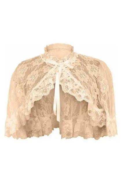Daisy Corsets Ivory Lace Cape - Daisy Corsets - Flyclothing LLC