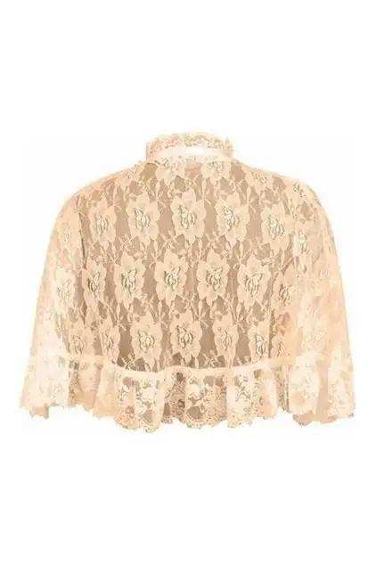 Daisy Corsets Ivory Lace Cape - Daisy Corsets - Flyclothing LLC