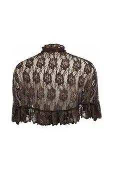 Daisy Corsets Brown Lace Cape - Daisy Corsets - Flyclothing LLC