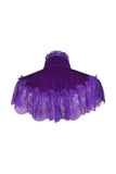 Daisy Corsets Purple Velvet & Lace Capelet - Daisy Corsets - Flyclothing LLC