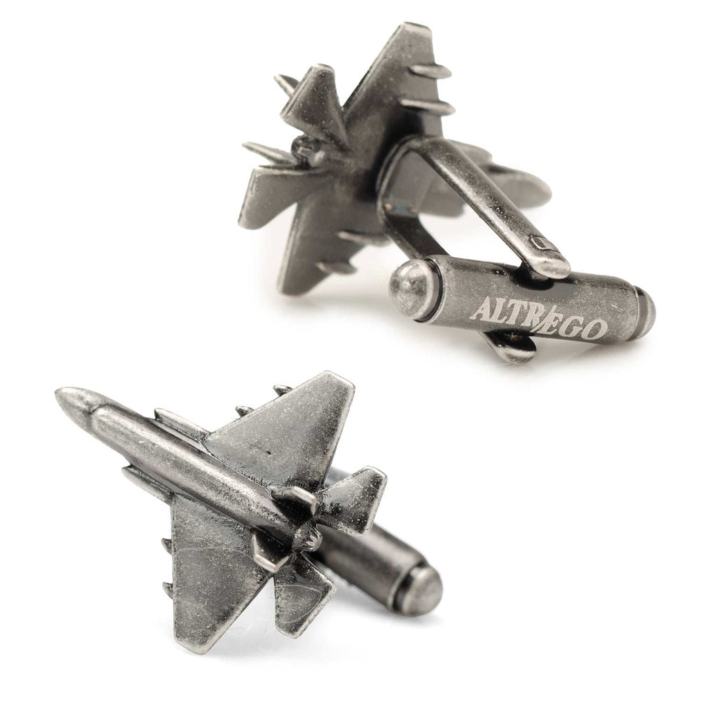 Military Jet 3D Cufflinks - Cufflinks.com - Flyclothing LLC