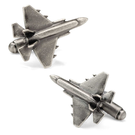 Military Jet 3D Cufflinks - Cufflinks.com - Flyclothing LLC