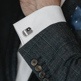 Antique Silver Military Tag Cufflinks - Cufflinks.com - Flyclothing LLC