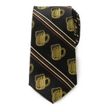 Beer Aficionado Black Striped Mens Tie - Cufflinks.com - Flyclothing LLC