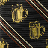 Beer Aficionado Black Striped Mens Tie - Cufflinks.com - Flyclothing LLC