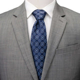 Compass Hidden Message Navy Blue Men's Tie - Cufflinks.com - Flyclothing LLC