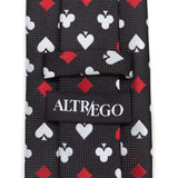 Card Suits Vegas Hidden Message Black Men's Tie - Cufflinks.com - Flyclothing LLC