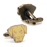 Yellow Labrador Cufflinks - Cufflinks.com - Flyclothing LLC
