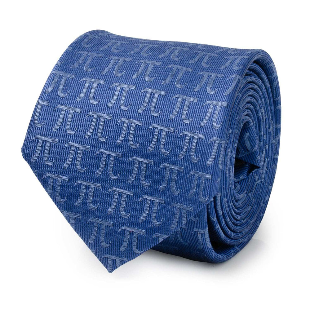 Pi Mathematics Symbol Blue Men's Tie - Cufflinks.com - Flyclothing LLC