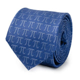 Pi Mathematics Symbol Blue Men's Tie - Cufflinks.com - Flyclothing LLC