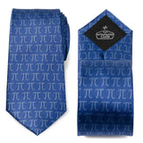 Pi Mathematics Symbol Blue Men's Tie