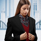 Satin Card Suits Vegas Black Scarf - Cufflinks.com - Flyclothing LLC