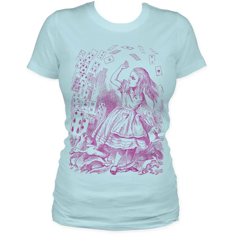 Alice In Wonderland Cards Tee - Alice in Wonderland - Flyclothing LLC