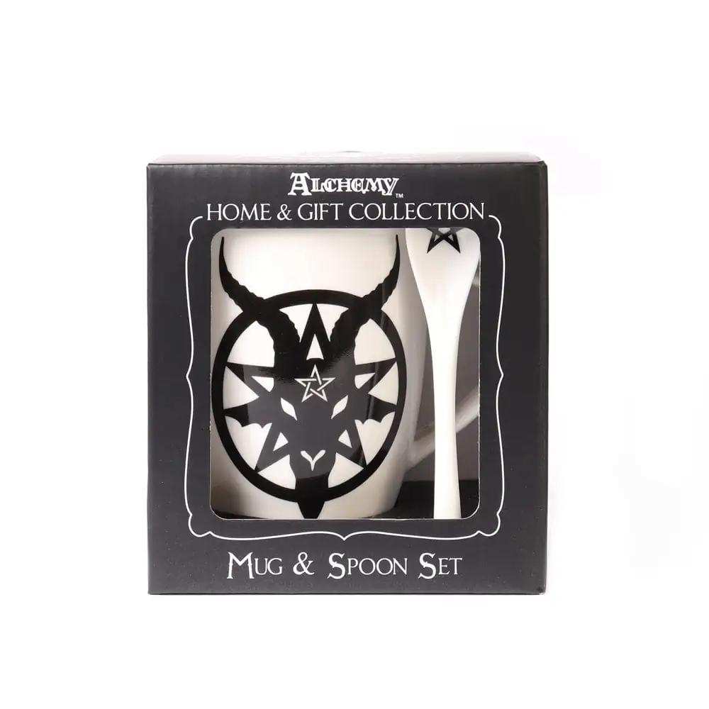 Alchemy Baphomet Mug & Spoon Set Giftware - Alchemy Gothic - Flyclothing LLC