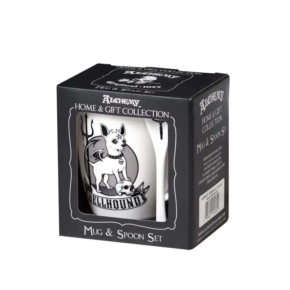 Alchemy Hellhound Mug and Spoon Set Giftware - Alchemy Gothic - Flyclothing LLC