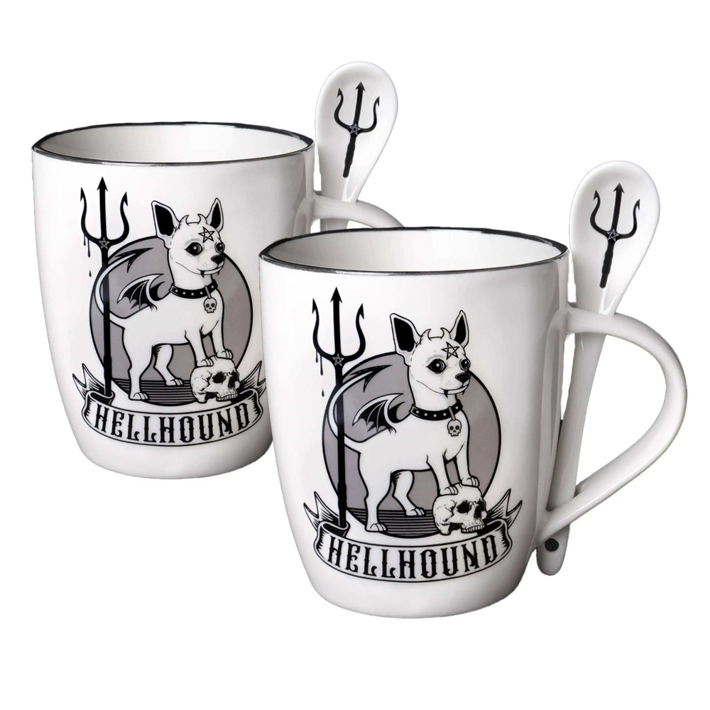 Alchemy Hellhound Mug and Spoon Set Giftware - Alchemy Gothic - Flyclothing LLC
