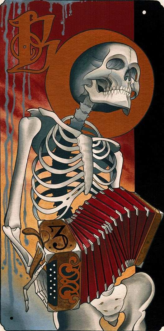 Black Market Art Company Akkordeon Print - Black Market Art Company - Flyclothing LLC